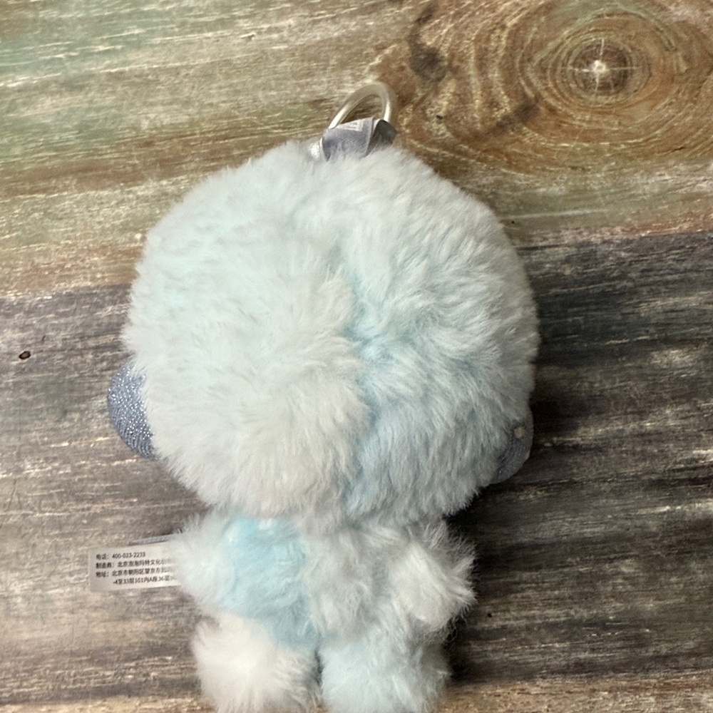Adorable Blue Plush Keychain - Picture 4 of 5